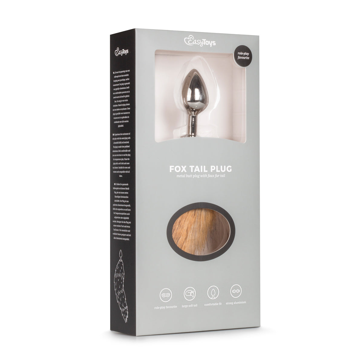 Fox Tail Plug | פלאג אנאלי עם זנב שועל חום מידה M