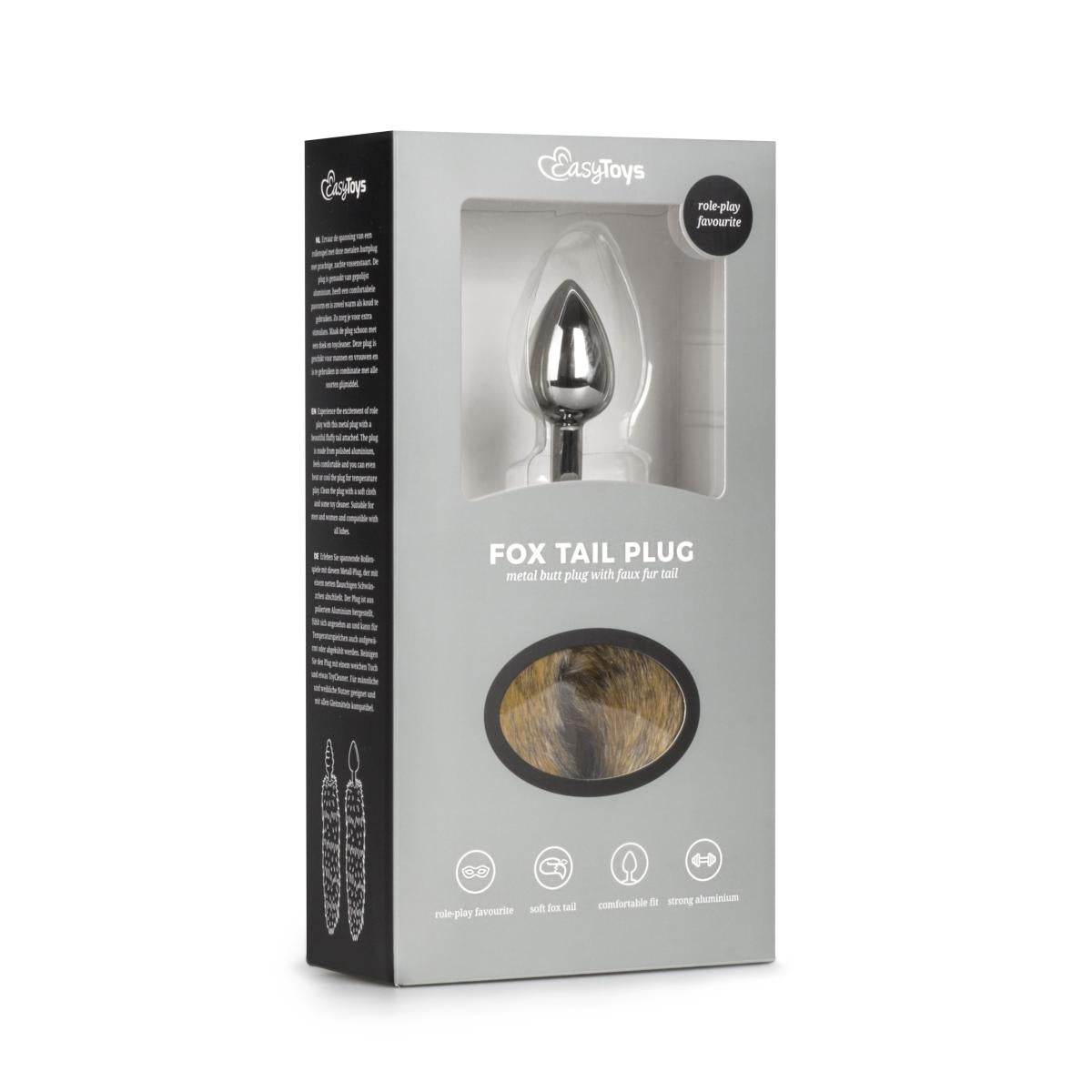 Fox Tail Plug | פלאג אנאלי עם זנב שועל חום מידה S