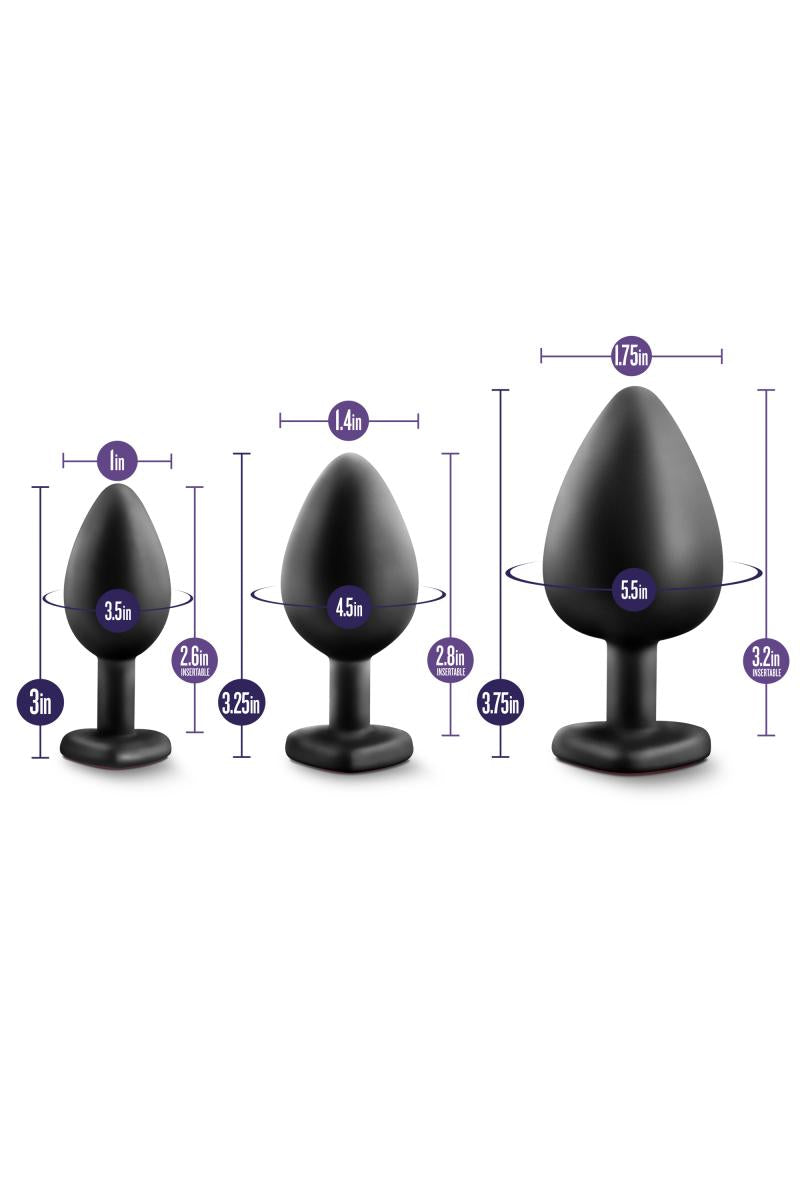 THE LUXE BLING PROSTATE  |  ערכת אימון אנאלית ב-3 גדלים שונים