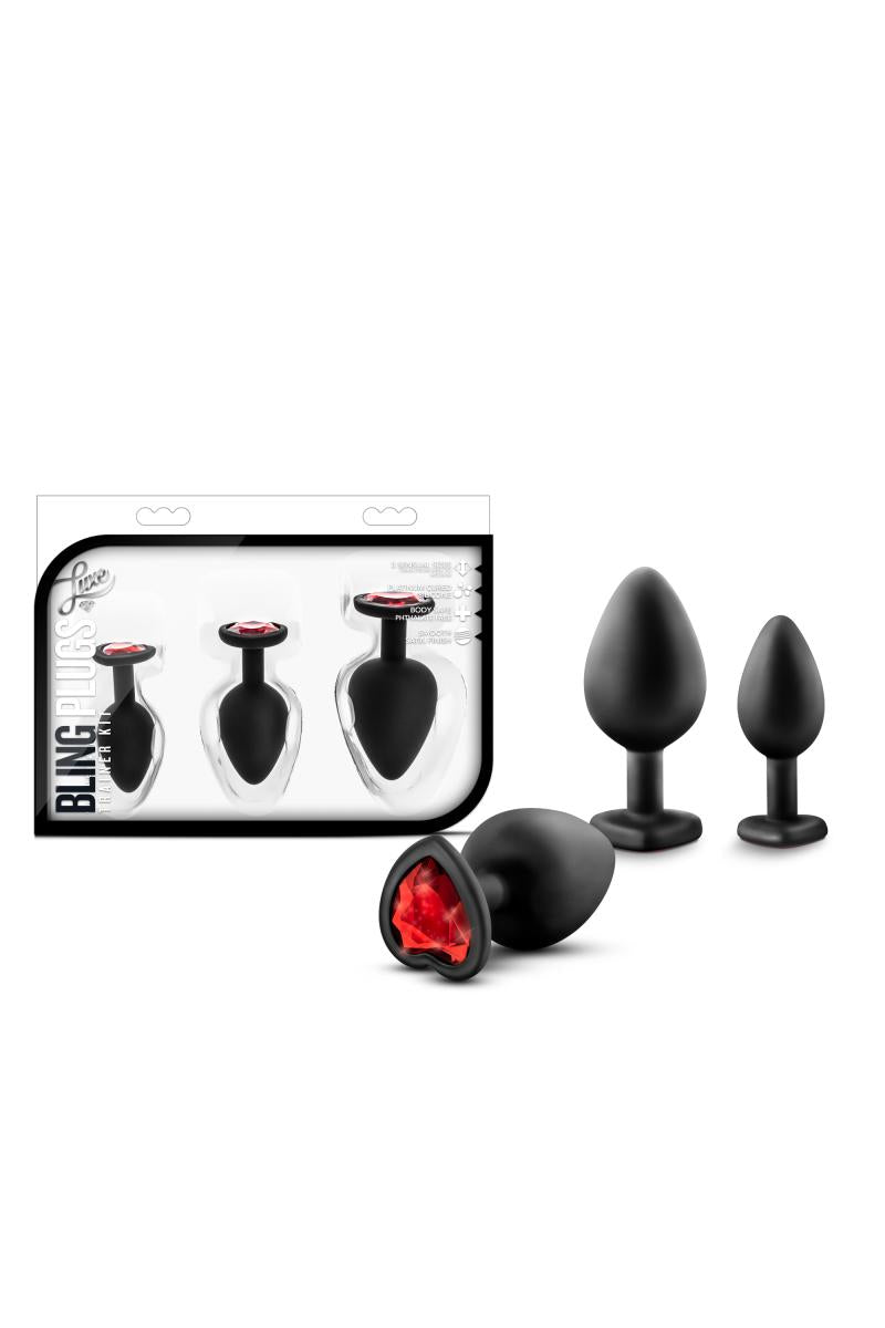 THE LUXE BLING PROSTATE  |  ערכת אימון אנאלית ב-3 גדלים שונים
