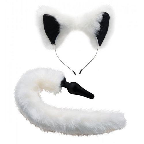 Fox Tail & Ears Set  | סט שועל לבן פלאג ואוזניים