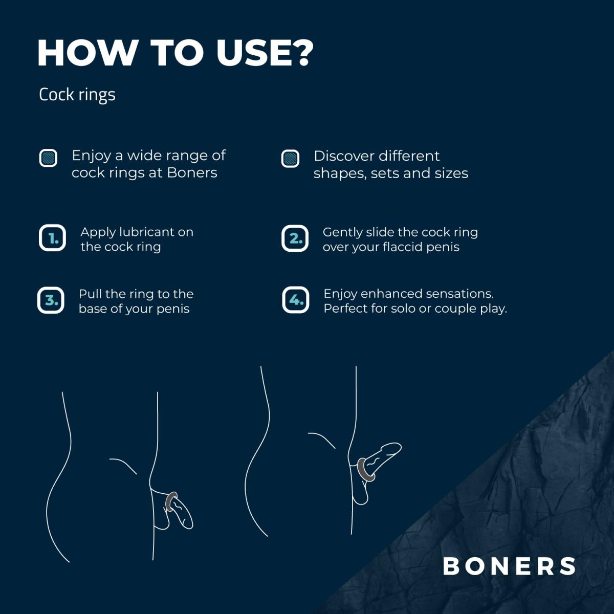 ערכת 6 טבעות פין | Boners Cock Ring Set