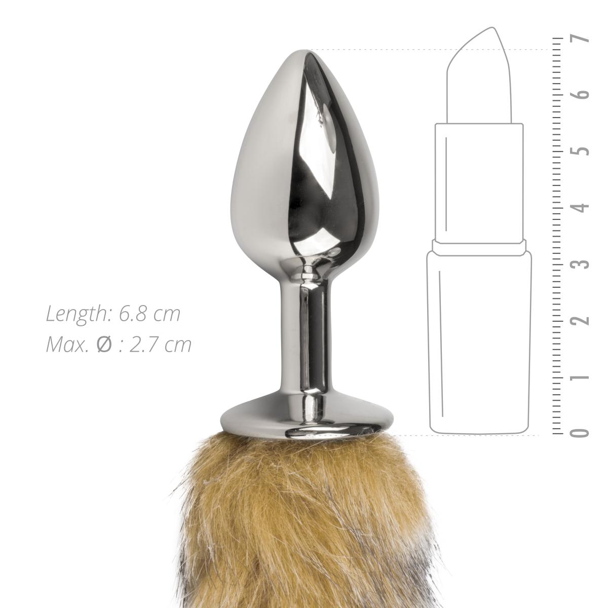 Fox Tail Plug | פלאג אנאלי עם זנב שועל חום מידה S