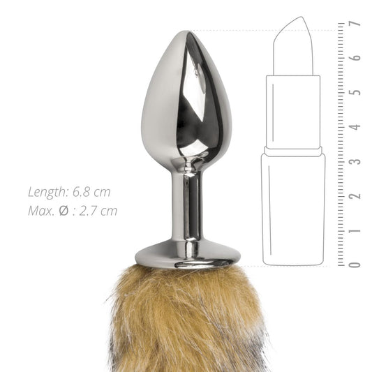 Fox Tail Plug | פלאג אנאלי עם זנב שועל חום מידה S