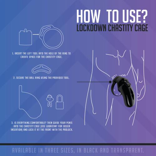 Chastity Cage | כלוב צניעות מידה L